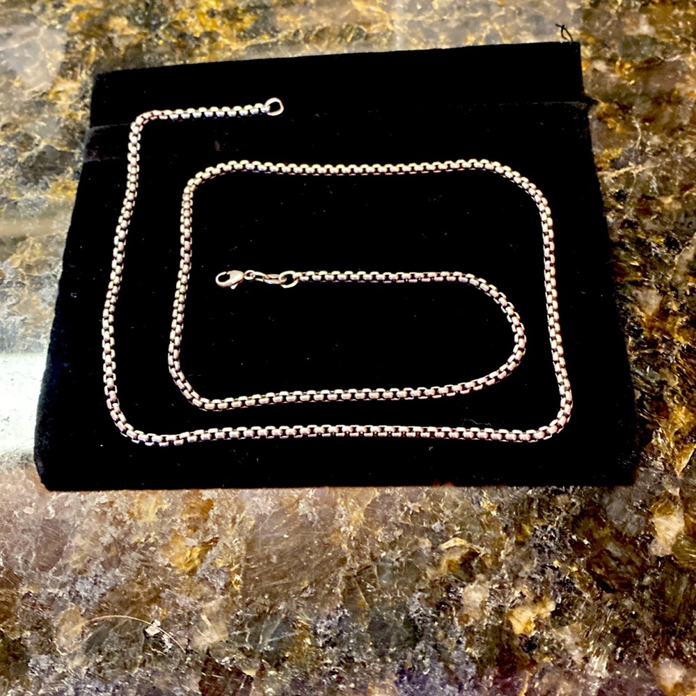 James Avery Men’s Heavy Box Chain-22”-.925